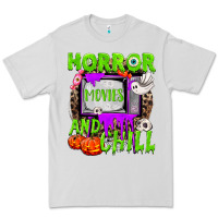Dove Grey Horror movies and chill Premium Tee - NancyCooperArtShop