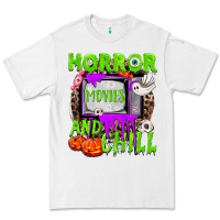 White Horror movies and chill Premium Tee - NancyCooperArtShop
