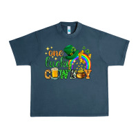 Midnight Navy One lucky cowboy St. Patricks day Urban Heavy Tee - HowdyJamesFarm