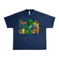 Navy One lucky cowboy St. Patricks day Urban Heavy Tee - HowdyJamesFarm