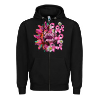 Black breast cancer sunflower Zipper Hoodie - BarkalooDesign