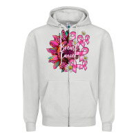 Dove Grey breast cancer sunflower Zipper Hoodie - BarkalooDesign