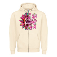 Sandshell breast cancer sunflower Zipper Hoodie - BarkalooDesign