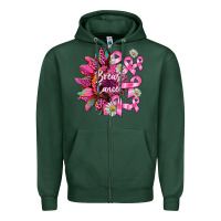 Sports Green breast cancer sunflower Zipper Hoodie - BarkalooDesign
