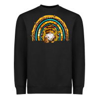 Black western bee gnomes sunflowers beehive honeycomb leopard turquoise sera Heavyweight Sweatshirt - Artiststas