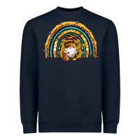 Navy western bee gnomes sunflowers beehive honeycomb leopard turquoise sera Heavyweight Sweatshirt - Artiststas