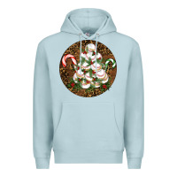Blue Mist Merry Christmas Baseball Premium Hoodie - RanaPortraitStore