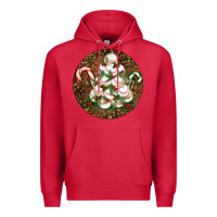 Cardinal Merry Christmas Baseball Premium Hoodie - RanaPortraitStore