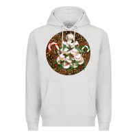 Dove Grey Merry Christmas Baseball Premium Hoodie - RanaPortraitStore
