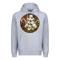 Heather Grey Merry Christmas Baseball Premium Hoodie - RanaPortraitStore