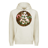 Oatmeal Heather Merry Christmas Baseball Premium Hoodie - RanaPortraitStore