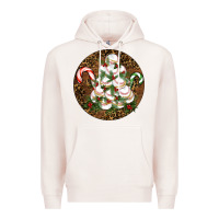 Pale Pink Merry Christmas Baseball Premium Hoodie - RanaPortraitStore