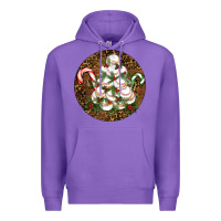 Purple Merry Christmas Baseball Premium Hoodie - RanaPortraitStore