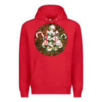 Red Merry Christmas Baseball Premium Hoodie - RanaPortraitStore