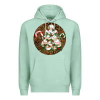 Seafoam Merry Christmas Baseball Premium Hoodie - RanaPortraitStore