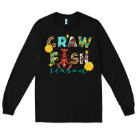 Black Crawfish season Long Sleeve Tee - FaDigitalArtStudio