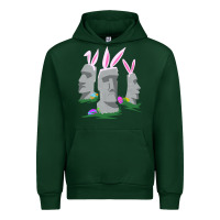 Forest Green easter island moai figures  cute travelers funny gift Urban Hoodie - maiPhamDesign