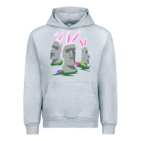 Heather Grey easter island moai figures  cute travelers funny gift Urban Hoodie - maiPhamDesign