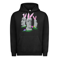 Pigment Black easter island moai figures  cute travelers funny gift Urban Hoodie - maiPhamDesign