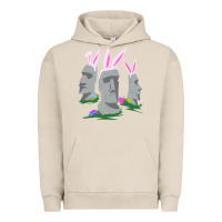Pigment French Oak easter island moai figures  cute travelers funny gift Urban Hoodie - maiPhamDesign