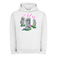 Pigment Lunar Rock easter island moai figures  cute travelers funny gift Urban Hoodie - maiPhamDesign