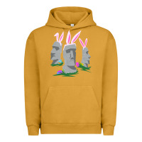 Pigment Peanut Butter easter island moai figures  cute travelers funny gift Urban Hoodie - maiPhamDesign
