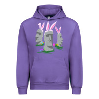Tulip easter island moai figures  cute travelers funny gift Urban Hoodie - maiPhamDesign
