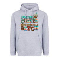Heather Grey ı pretend coffee helps but ı am still a bitch Heavyweight Hoodie - AdoDesignShop
