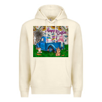 Sandshell happy easter truck Premium Hoodie - CowhideDigitalArt