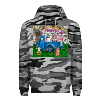 Slate Camo happy easter truck Premium Hoodie - CowhideDigitalArt