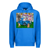 True Royal happy easter truck Premium Hoodie - CowhideDigitalArt