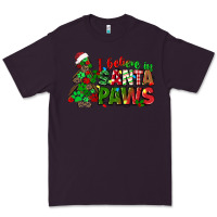 Plum i believe in santa paws Premium Tee - texasbilliewilder