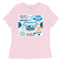 Bubblegum Pink perfect body loading Ladies Tee - TumblerDesignByShophia