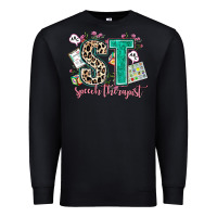 Black speech therapist Premium Sweatshirt - AdoDesignShop