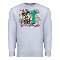 Heather Grey speech therapist Premium Sweatshirt - AdoDesignShop