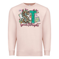 Pale Pink speech therapist Premium Sweatshirt - AdoDesignShop