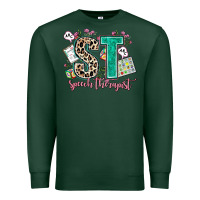 Sports Green speech therapist Premium Sweatshirt - AdoDesignShop
