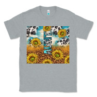 Heather Grey aunt sunflower leopard glitter Classic Tee - TumblerDesignByShophia