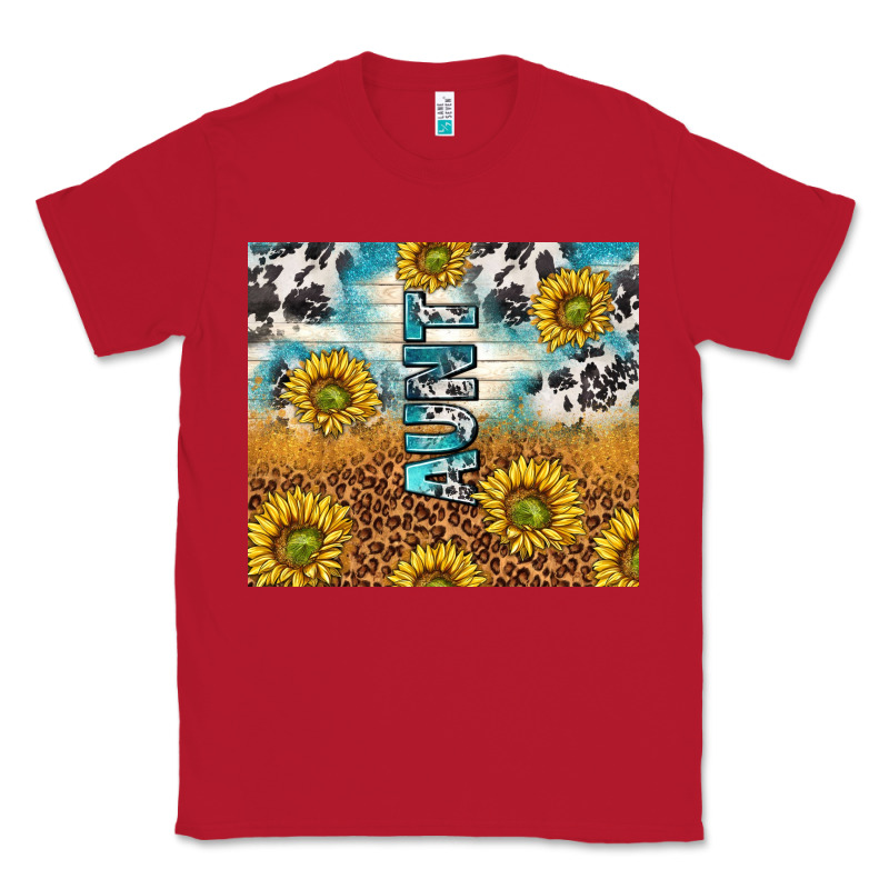 Aunt Sunflower Leopard Glitter Classic Tee by TumblerDesignByShophia | Teevron