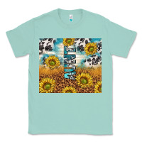 Seafoam aunt sunflower leopard glitter Classic Tee - TumblerDesignByShophia