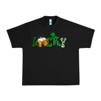 Black Lucky with beer St. Patricks day Urban Heavy Tee - HowdyJamesFarm