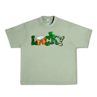Oil Green Lucky with beer St. Patricks day Urban Heavy Tee - HowdyJamesFarm