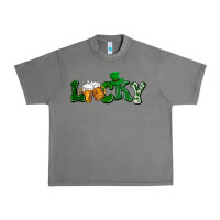 Tornado Lucky with beer St. Patricks day Urban Heavy Tee - HowdyJamesFarm