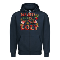 Navy warm and cozy Zipper Hoodie - BarkalooDesign