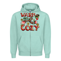 Seafoam warm and cozy Zipper Hoodie - BarkalooDesign