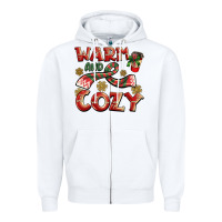 White warm and cozy Zipper Hoodie - BarkalooDesign