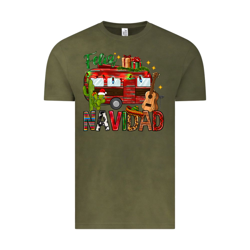 Feliz Navidad Christmas Mexico Vintage Tee by HowdyJamesFarm | Teevron