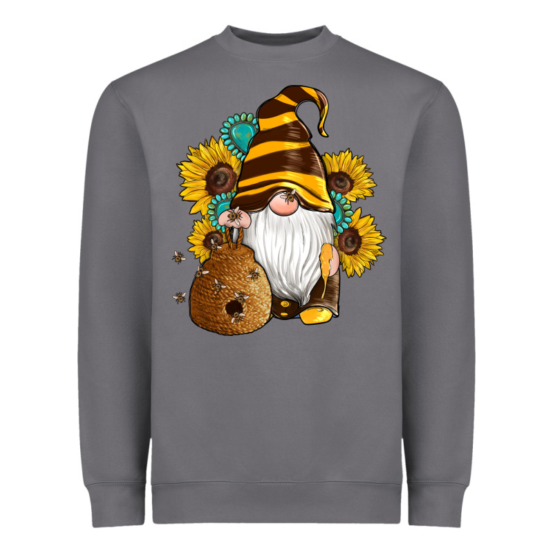 Western Bee Gnomes Beehive Honey Sunflowers Gemstone Heavyweight Sweatshirt by Artiststas | Teevron