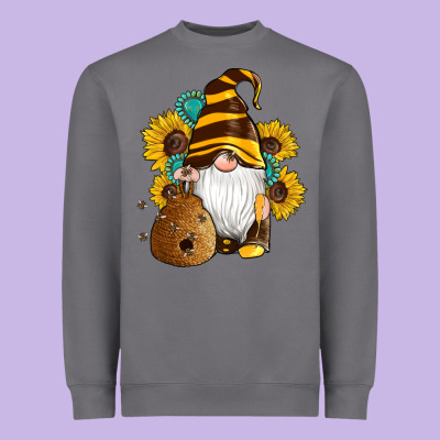 Western Bee Gnomes Beehive Honey Sunflowers Gemstone Heavyweight Sweatshirt Designed By Artiststas