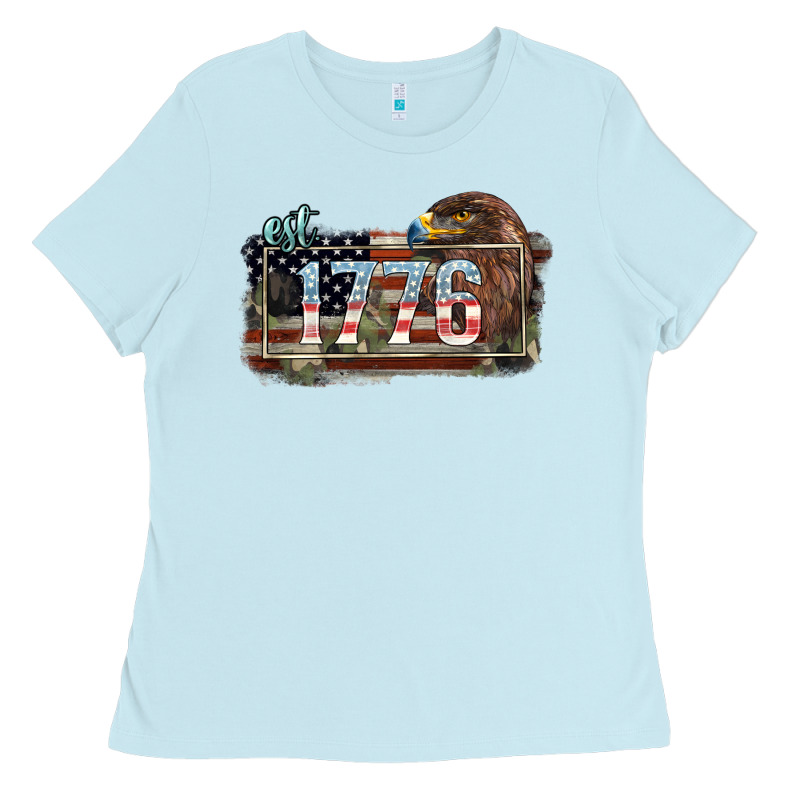 Eat. 1776 Eagle 4th Of July Ladies Tee by HowdyJamesFarm | Teevron